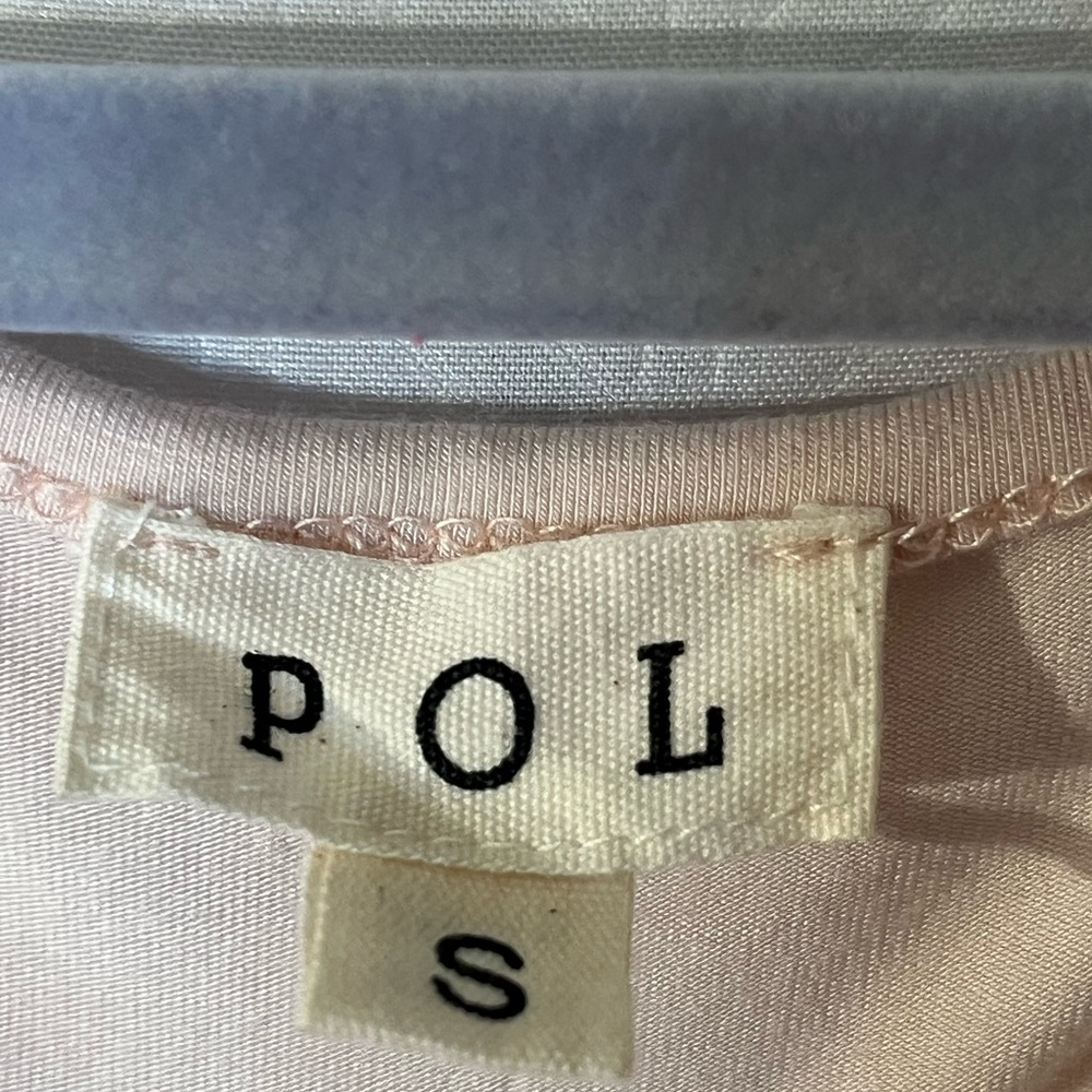 🆕 . POL Cream and Tan Sleeveless Rayon Spandex Dress. S - Picture 2 of 5